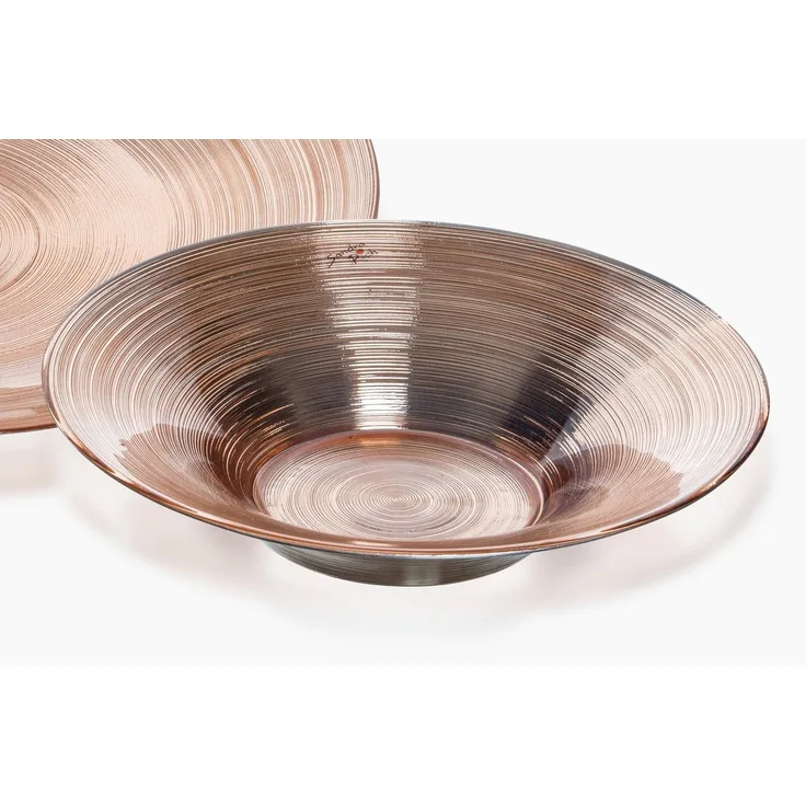 Sandra Rich Schale Glasschale CIRCLE kupfer von Sandra Rich, Glas