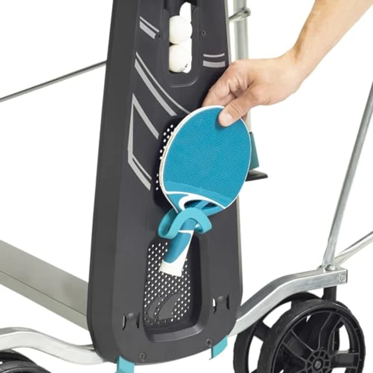 Cornilleau Outdoor Tischtennisplatte 200X, Wetterfeste Freizeitplatte mit SoftMat-Oberfläche, Blau – Bild 8