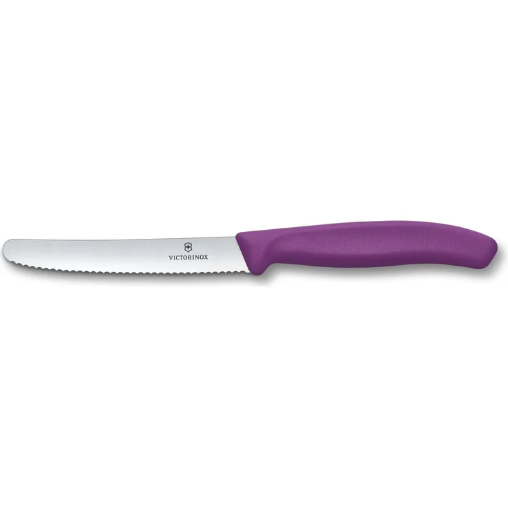 Victorinox Swiss Classic, Frühstücksmesser, Brötchenmesser Set 6teilig, Scharfe Klinge, Wellenschliff, 11 cm, Rostfreier Stahl, Farbig – Bild 6