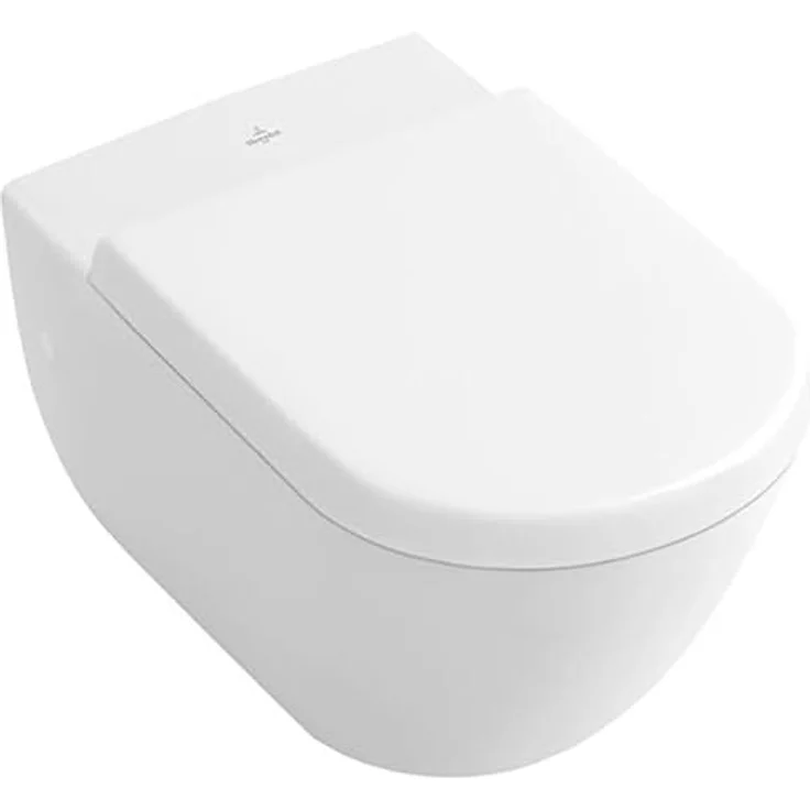 Villeroy & Boch 9M55S101 Villeroy&Boch Subway Toilettendeckel weiß alpin, mit Absenkautomatik, aus Duroplast, Klodeckel, Toilettensitz, oval – Bild 5