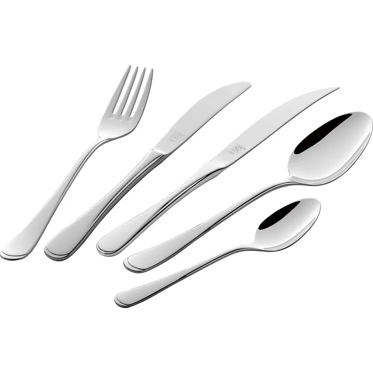 ZWILLING Nottingham Besteck-Set, 72-teilig, Für 12 Personen, 18/10 Edelstahl/Hochwertiger Klingenstahl, Poliert