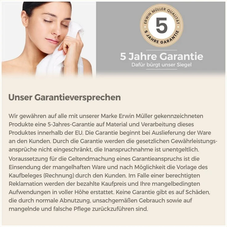 Erwin Müller Handtuch Handtuch "Bühl" 4er-Pack, Frottier, Walk-Frottier Motiv – Bild 2