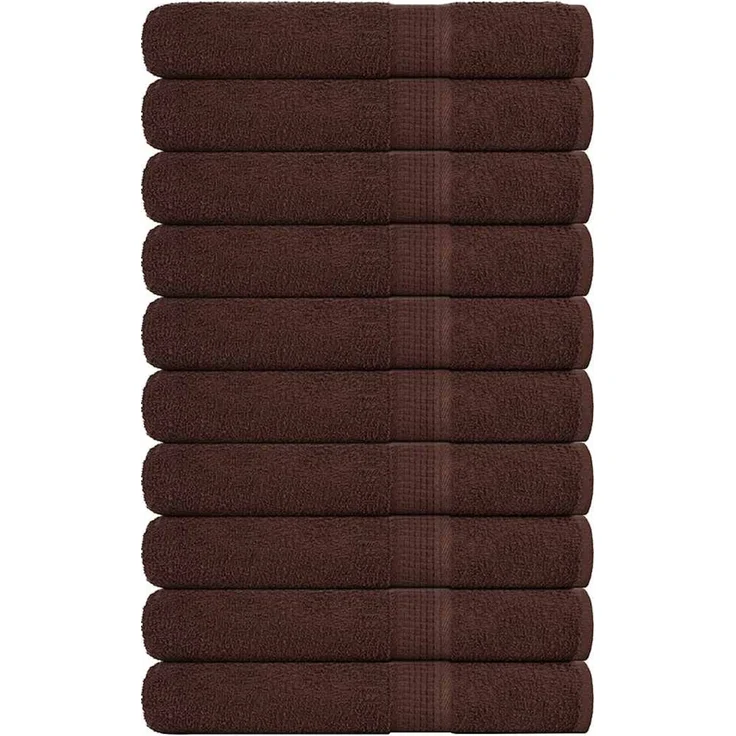 vidaXL Saunatücher FROGN 10 Stk. Braun 80x200 cm 360 g/m² 136769 – Bild 1