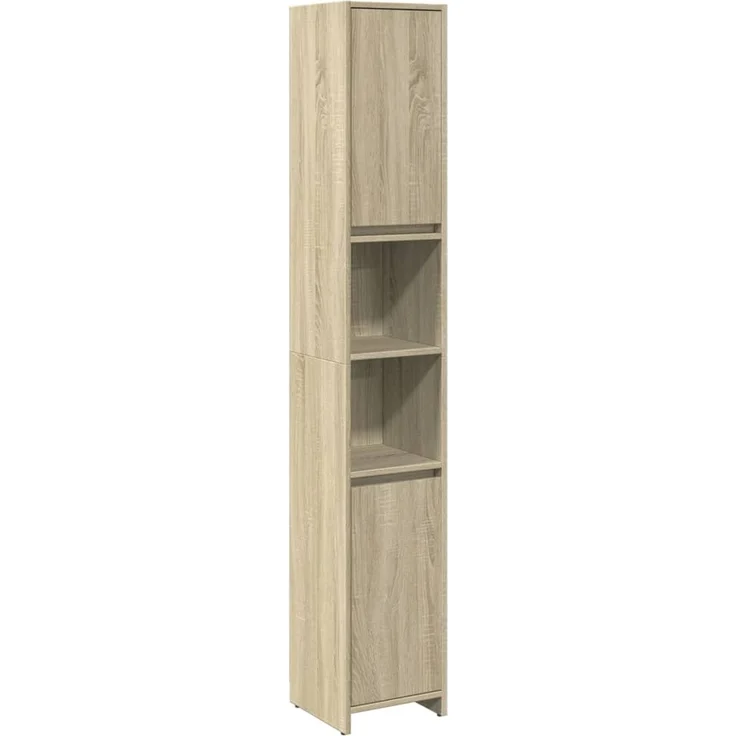 vidaXL 4-tlg. Badmöbel-Set Sonoma-Eiche Holzwerkstoff 3324969 – Bild 7