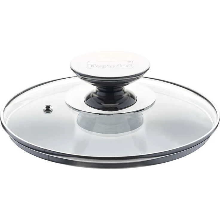 Berndes Spezialglasdeckel mit Edelstahlknauf, Sicherheitsglas, Transparent, Ø 16 cm, 007016
