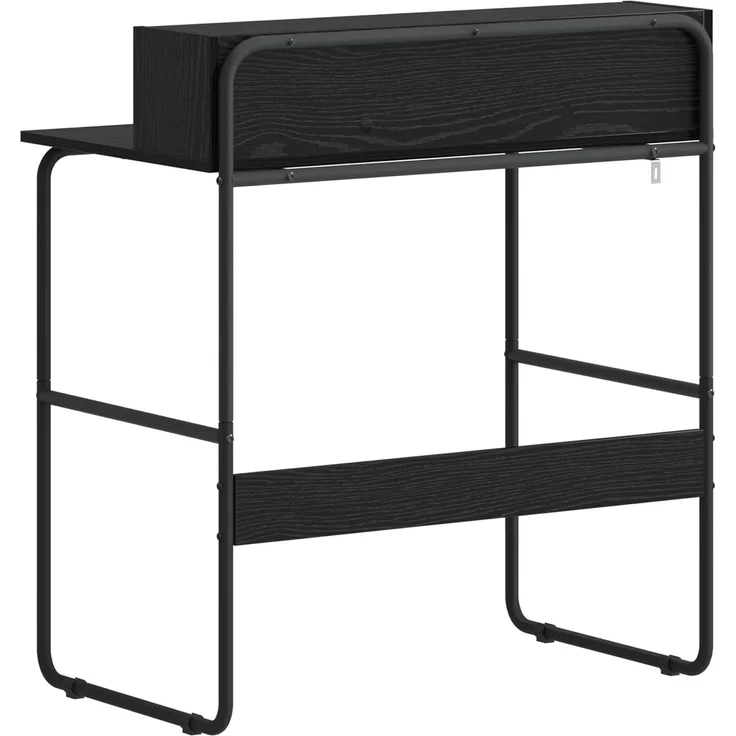 vidaXL Schreibtisch mit Stauraum Schwarz Eichen-Optik 80 x 50 x 91 cm 8008020 – Bild 5