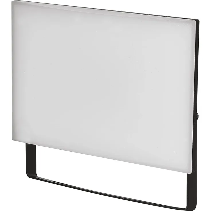 EMOS LED Strahler Tambo 51W, IP65 wasserdichtes ultradünnes Flutlicht für Feuchträume oder Außen, Helligkeit 4300 lm, Neutralweiß 4000K, CRI > 80, Lebensdauer 25000 St, Schwarz
