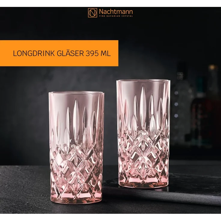 NACHTMANN 105711 NOBLESSE Longdrinkglas ROSÉ 2er Set – Bild 2