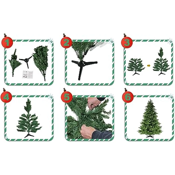 RS Trade 'HXT 19001' Künstlicher Weihnachtsbaum, grün, 120 x 92 x 92 cm – Bild 6
