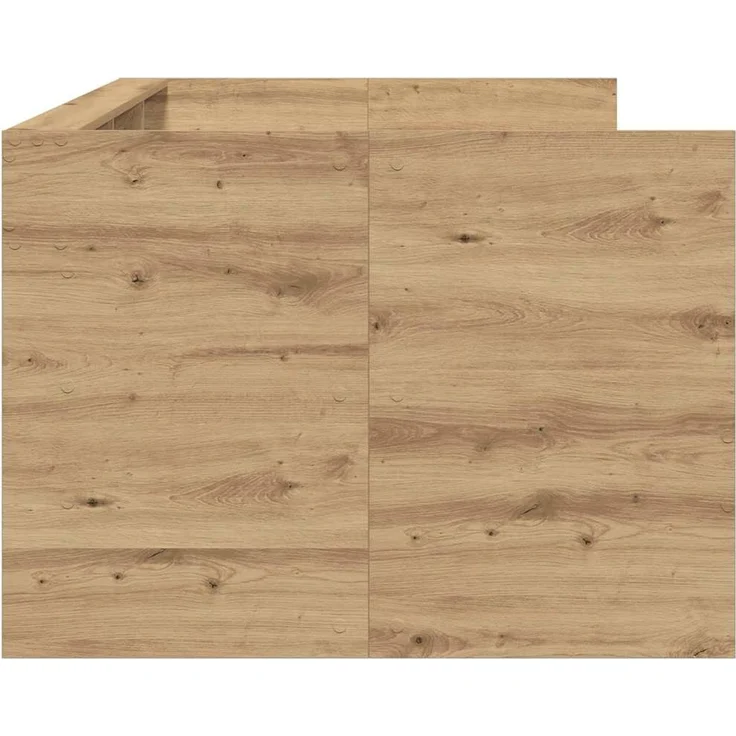 vidaXL Tagesbett mit Regal Artisan-Eiche 90 x 190 cm Holzwerkstoff 3334003 – Bild 5