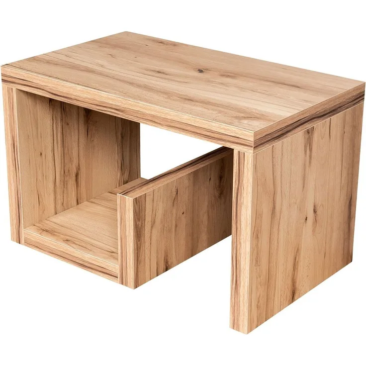 Levandeo® Couchtisch, Couchtisch Gustav Kernbuche Deutsche Herstellung 59x36x37cm