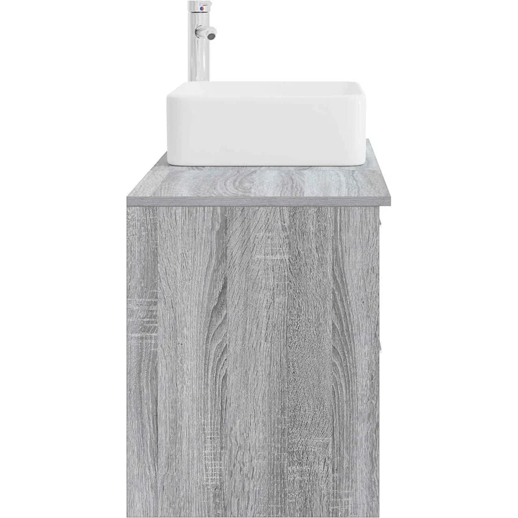 vidaXL Badezimmerschrank-Set 2 stk. Grau Sonoma 79,5 x 41 x 80 cm 3403885 – Bild 5