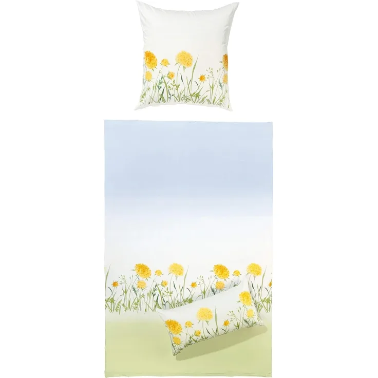 Erwin Müller Bettwäsche Bettwäsche, Mako-Satin, 2 teilig, Blumen