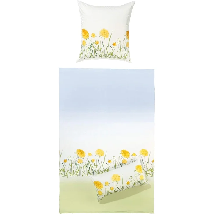 Erwin Müller Bettwäsche Bettwäsche, Mako-Satin, 2 teilig, Blumen