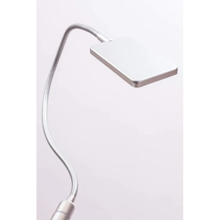 kalb Bettleuchte 4W LED Bettleuchte Leseleuchte Nachttischlampe Leselampe flexibel, 2er Set silbergrau, warmweiß – Bild 7