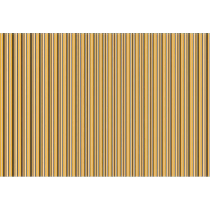 vidaXL Markisenersatzstoff Orange und Schwarz 600x350 cm Polyester 3444344 – Bild 2