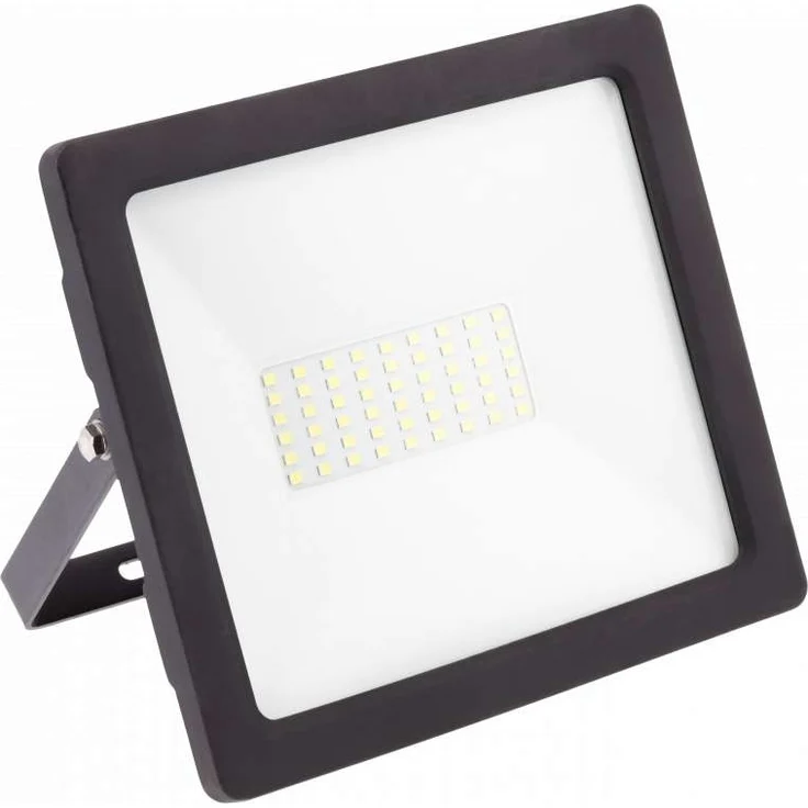50w Hochwertiger LED Fluter Strahler Flutlicht für den Außenbereich und Feuchtraum IP65 IK08 in schwarz Eckig|Kaltweiß – Bild 1