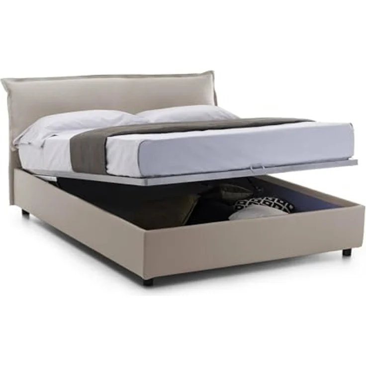 Talamo Italia - Doppelbettgestell Amina, orthopädischer Lattenrost, 100 % Made in Italy, 120 x 190 x 31 cm – Bild 6