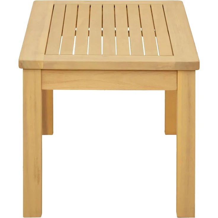 Couchtisch Sofatisch, Helles Akazienholz 70 x 40 x 36 cm Massivholz Akazie d277e – Bild 3