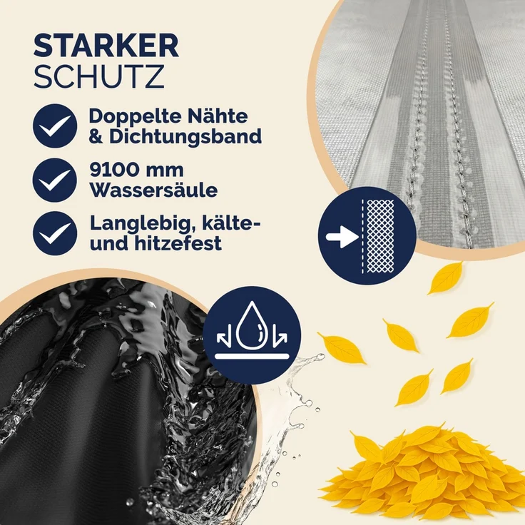 KINGSLEEVE® Abdeckung Hollywoodschaukel 175x125x160cm Wasserdicht Winterfest – Bild 4