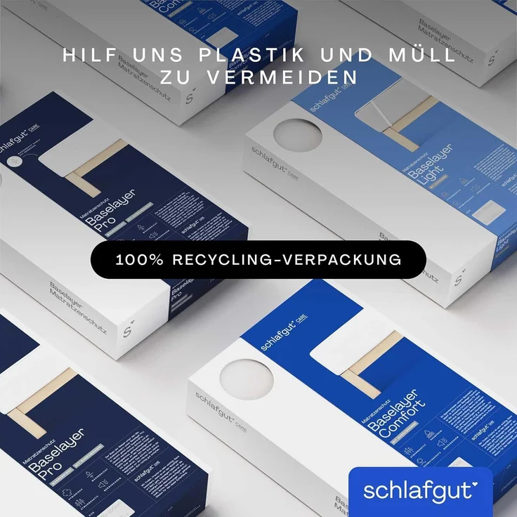 Matratzenauflage Baselayer Matratzenschutz Light Schlafgut, mit Eckgummis – Bild 8