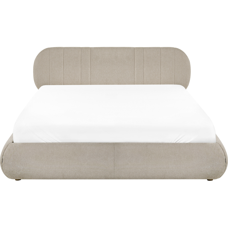 Bett mit Stauraum Stoff CAMPAN 180x200 cm Taupe – Bild 4