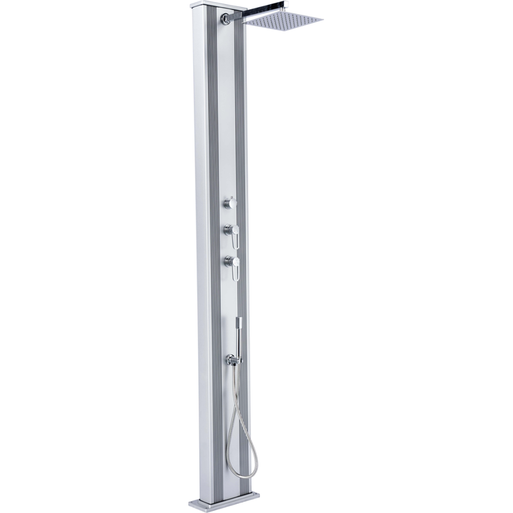 Formidra Hybriddusche "Dada Straight", silber, 40 L