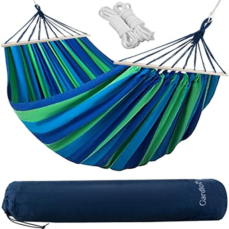 Gardlov Hängematte Gartenhängematte 260x160cm (Spar-Set, 2 St, sicher natürlich), belastbar bis 150 kg