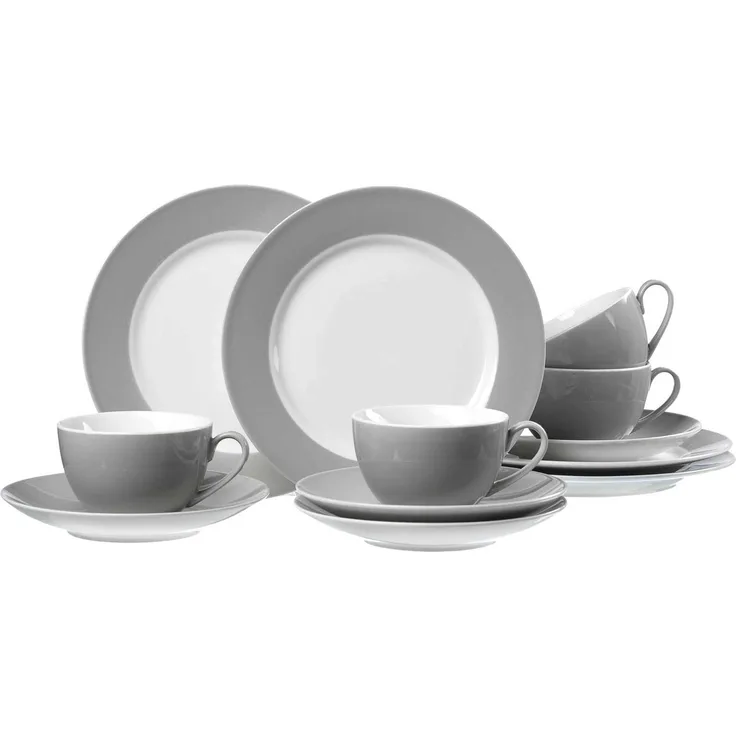 Ritzenhoff & Breker DOPPIO Kaffeeservice 12-teilig Grau