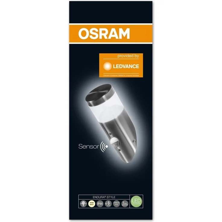 Osram LED Wand- und Deckenleuchte, Leuchte fuer Aussenanwendungen, warmweiss, Integrierter Tageslicht- und Bewegungssensor, Endura Stlye Mini Cyl Torch Sensor – Bild 3