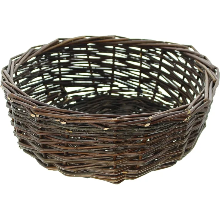 Weidenschale Naturbraun Ø 38cm Obstschale Dekoschale Obstkorb Korb Schale