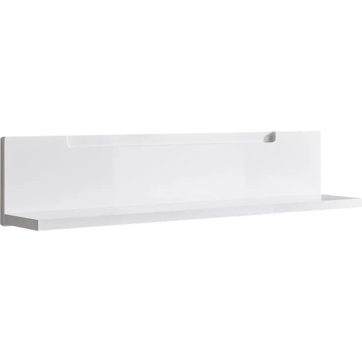 Wandboard >Spice< in Weiß / Weiß Hochglanz - 90x19x17 (BxHxT)