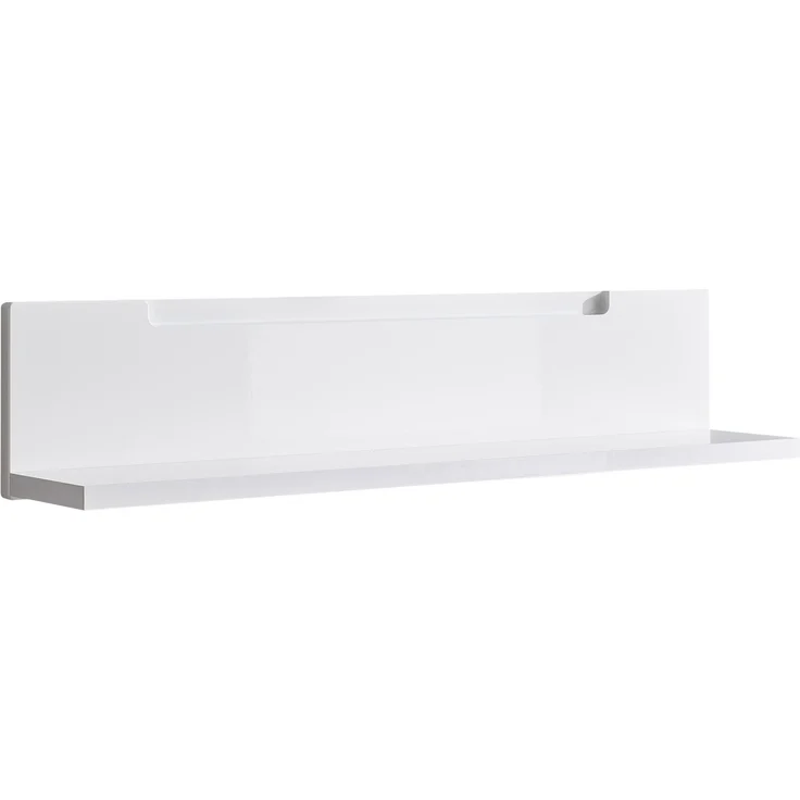 Wandboard >Spice< in Weiß / Weiß Hochglanz - 90x19x17 (BxHxT) – Bild 1
