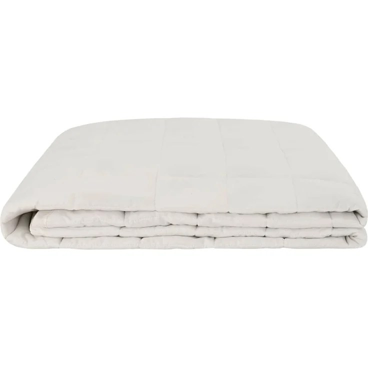 vidaXL Gewichtsdecke Weiß 220 x 240 cm 15 kg 100% Baumwolle 205T 3442936 – Bild 4
