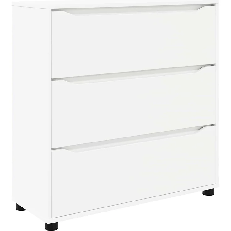 vidaXL Aufbewahrungsschrank 80 x 31 x 81 cm Holzwerkstoff Weiß 888847 – Bild 2