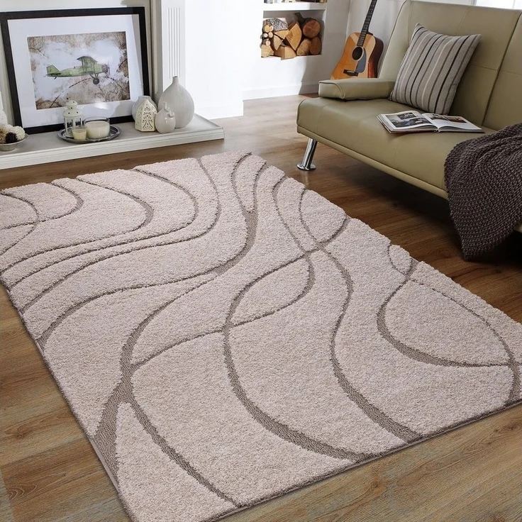 Sanat Hochflor-Teppich Luxus 3503, rechteckig, Höhe: 30 mm, robuster Langflor, weich, Wohnzimmer, Schlafzimmer – Bild 1