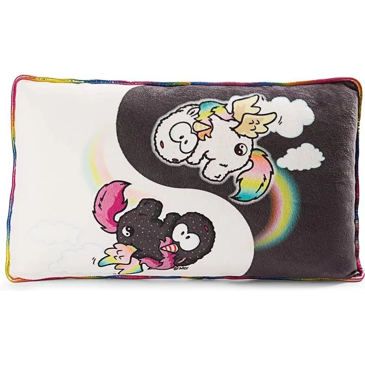 Nici, rechteckiges Kissen Einhorn Rainbow Yin & Rainbow Yang