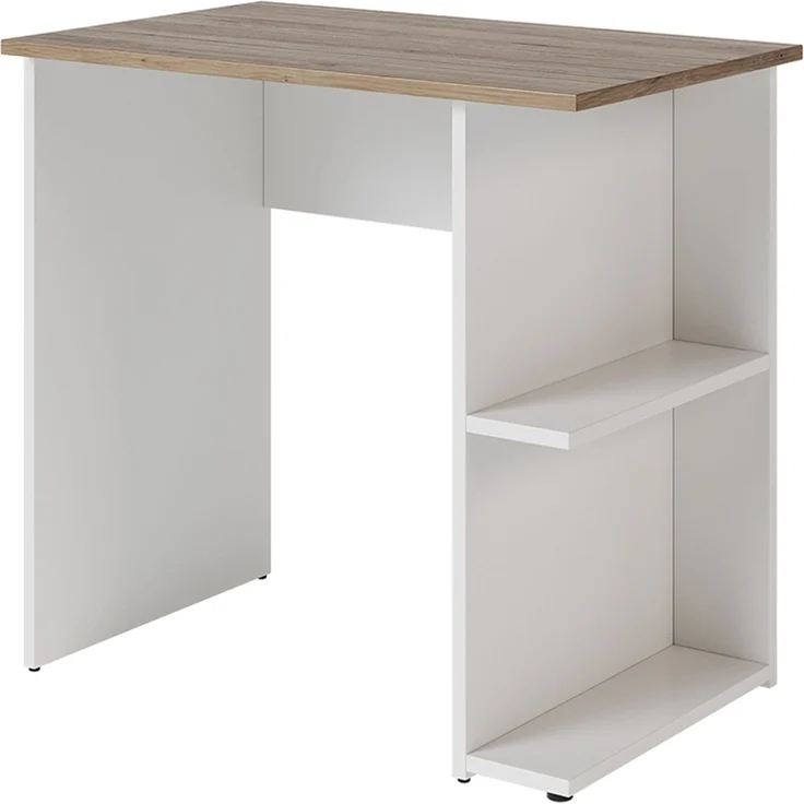 Schreibtisch Simple Weiß/Artisan 80 x 50 cm Vicco – Bild 1