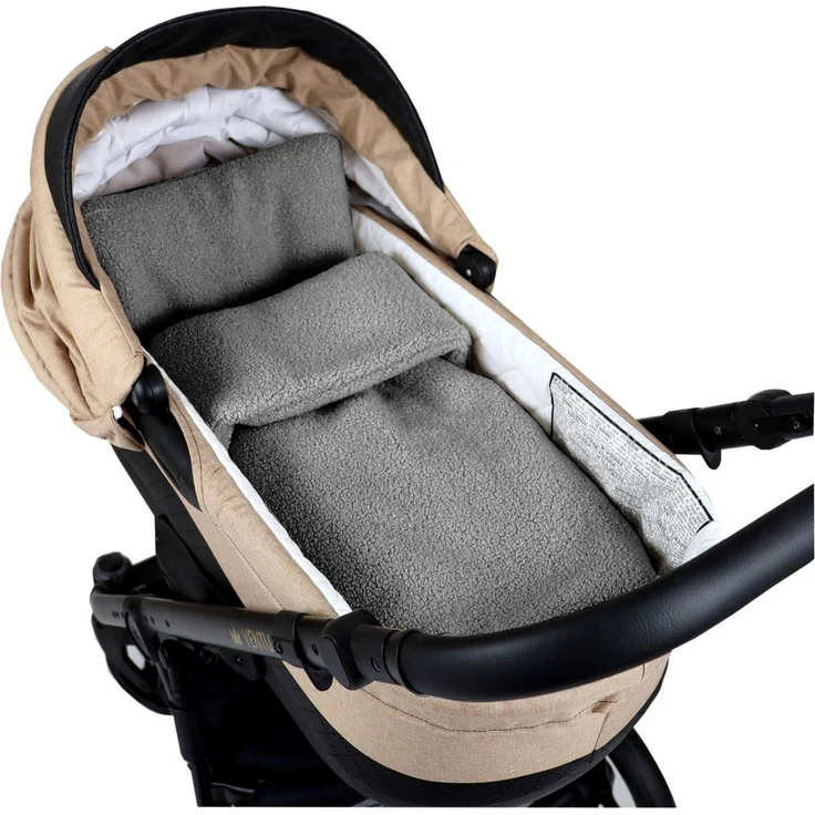 Babydecke BOUCLÉ 60x75 cm Winter Babydecke für Kinderwagen & Bett Weich, Warm DB, BabyLux, DB_60x75_Grau – Bild 4