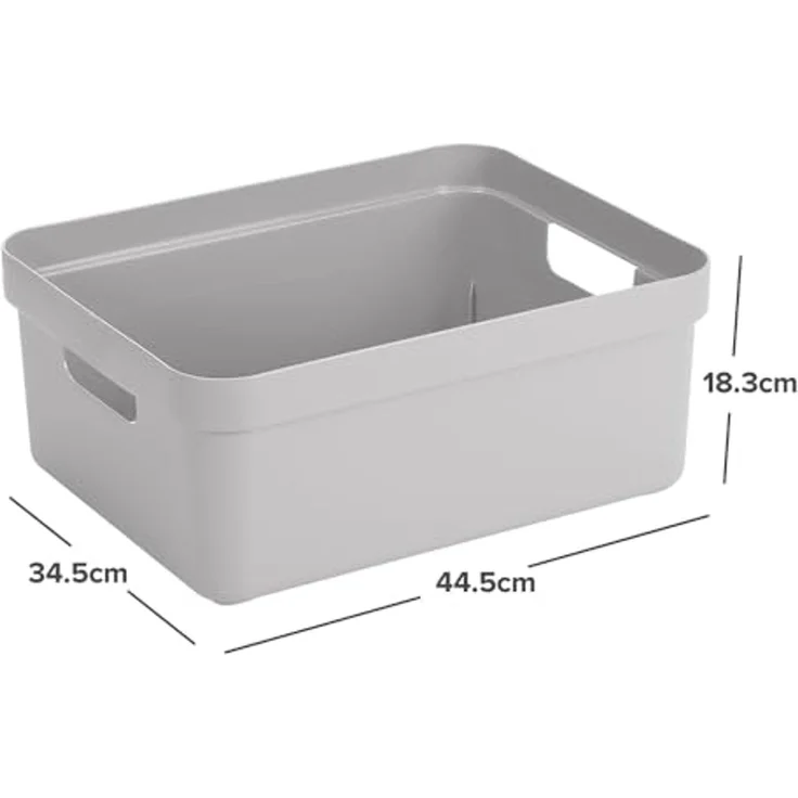 Sunware Aufbewahrungsbox Sigma Home 24 L hellgrau – Bild 2