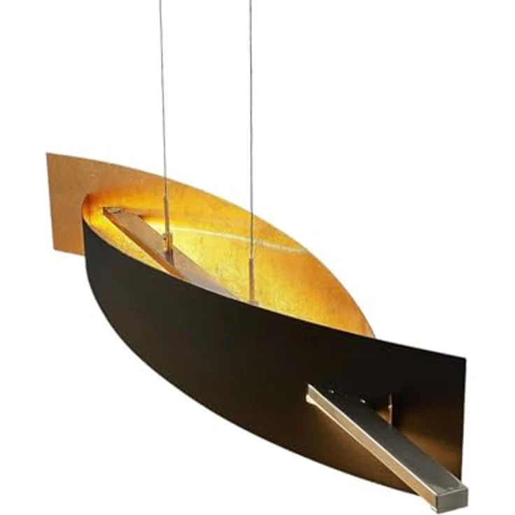 Lucande LED-Hängeleuchte Marija, 101 cm, dimmbar, schwarz-gold – Bild 1