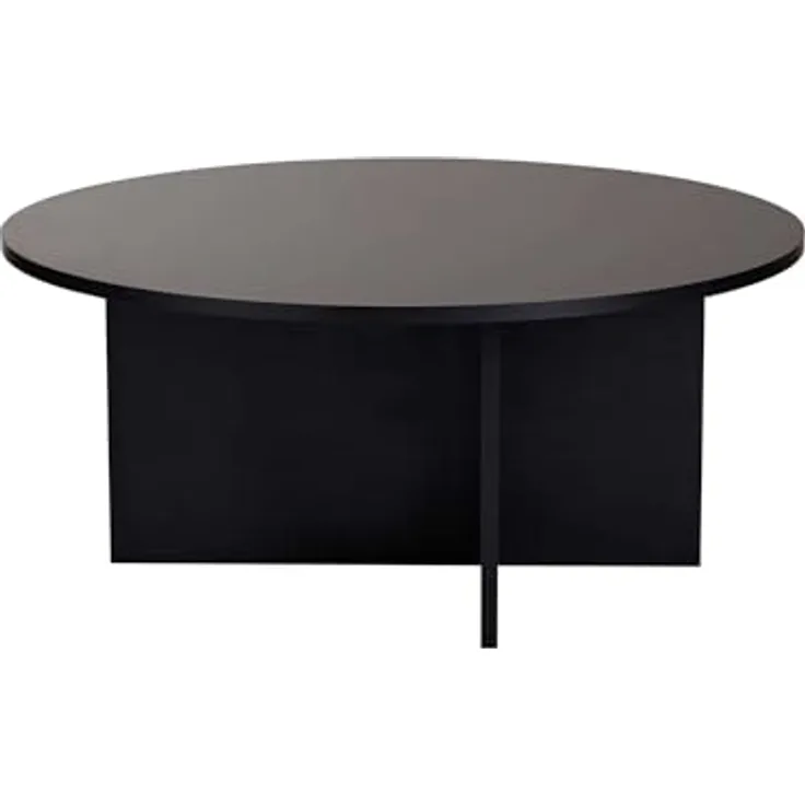 Stilvoller schwarzer Couchtisch, 90 x 90 x 40 cm | 100% melaminbeschichtete Spanplatte, 18 mm dick | langlebiges & Elegantes Design für Moderne Wohnräume