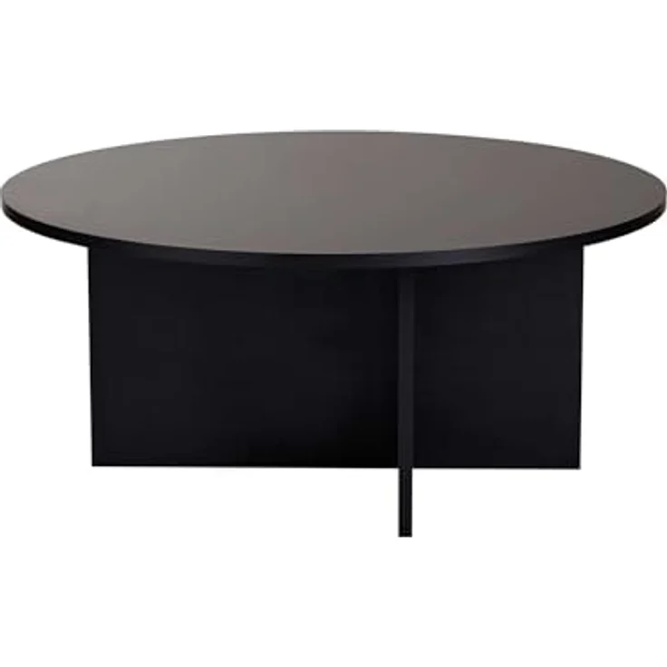Stilvoller schwarzer Couchtisch, 90 x 90 x 40 cm | 100% melaminbeschichtete Spanplatte, 18 mm dick | langlebiges & Elegantes Design für Moderne Wohnräume – Bild 1