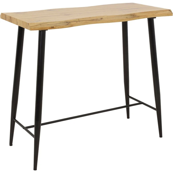 Bartisch Gabi I - Wildeiche / Schwarz – Bild 1
