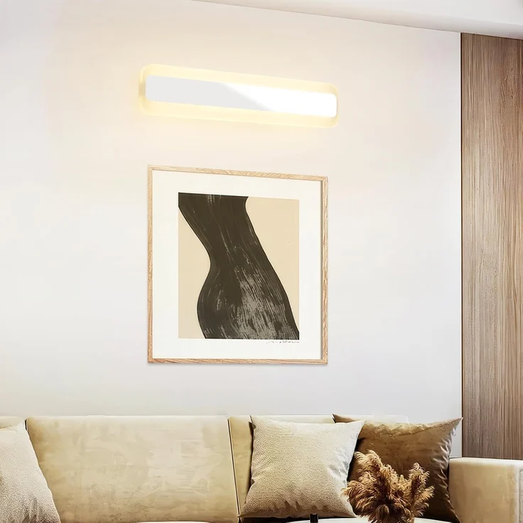 Dehobo Led Bad Spiegelleuchte 14W 40cm - LED Spiegellampe Badezimmer Spiegelleuchte IP44 4000K Neutralweiß - Badlampe Wandbeleuchtung 230V 1000LM Spiegelfrontlicht aus Acryl Kein Flimmern – Bild 6