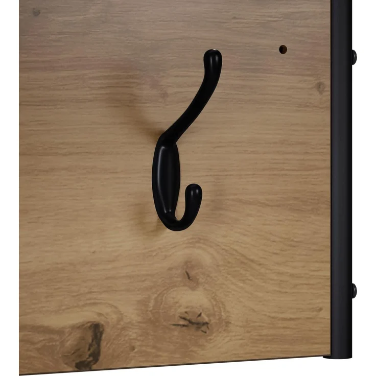 vidaXL Garderobenständer 100 x 30 x 25 cm Artisan-Eiche Holzwerkstoff 8014093 – Bild 5