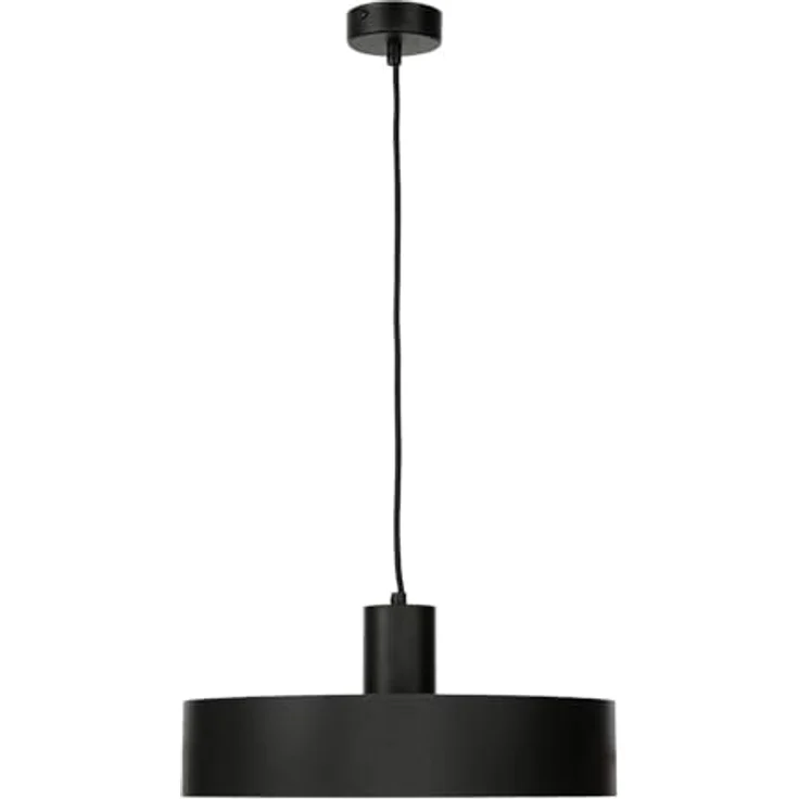 Licht-Erlebnisse Hängeleuchte rund Metall schwarz, Ø35cm, E27, Industrie-Stil für Esszimmer und Küche – Bild 3
