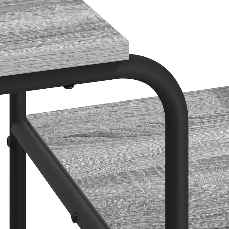 vidaXL Schreibtisch mit Stauraum Sonoma-Grau 131,5 x 50 x 75,5 cm 8008053 – Bild 6