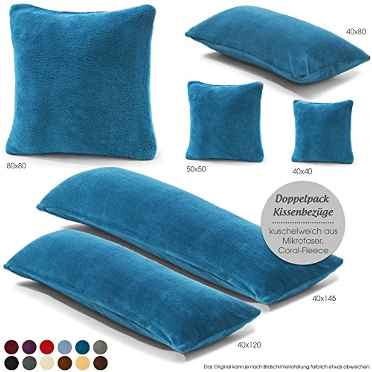 CelinaTex Kissenbezüge Comfortable Kissenbezüge Kissenhüllen 2er Set 40x80cm grau – Bild 6