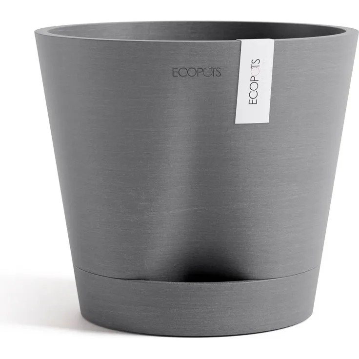 ECOPOTS Blumentopf Venice 2 20 Grau, für den Innenbereich
